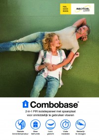 Combobase 2-in-1 PIR isolatiepaneel met spaanplaat voor onmiddellijk te gebruiken vloeren